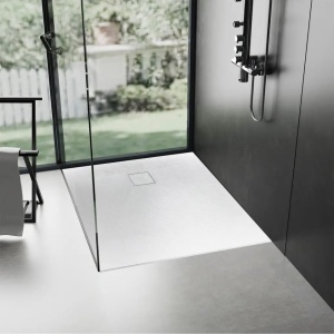 Cadita de dus dreptunghiulara slim Magnum White 100 x 80 cm alba - Img 4