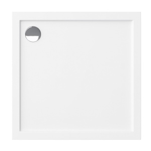 Cădiță de duș VELDMAN MODESTO albă 100 x 100 cm cu sifon - Img 7