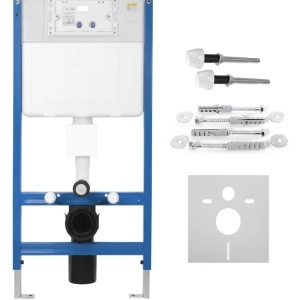 Cadru WC încastrat Rea cu buton HD Chrome - Img 5