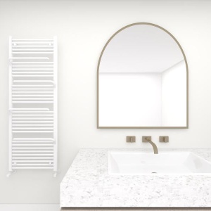 Calorifer portprosop SMART WHITE 1510x550mm - alb lucios - Img 3