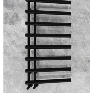 Calorifer portprosop TUBE BLACK 1200x600mm - negru mat