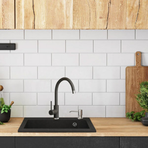 Chiuveta bucatarie Granit West XL black dots - Img 5