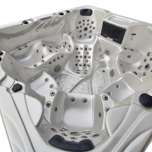 JACUZZI CU GRĂDINĂ 703A CARCASĂ ALB PERLAT ANTRACIT 230x230 CM - Img 8