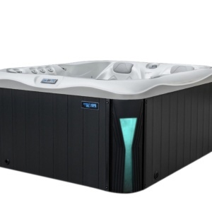 JACUZZI DE GRĂDINĂ 530 CARCASĂ ALB PERLAT ANTRACIT - Img 2