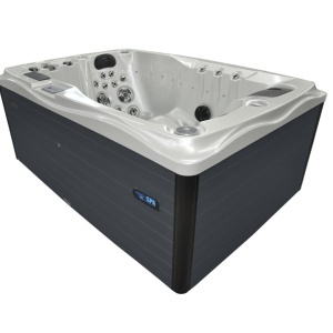 JACUZZI DE GRĂDINĂ 749 CARCASĂ ALB PERLAT ANTRACIT 200x135 CM 230V - Img 2