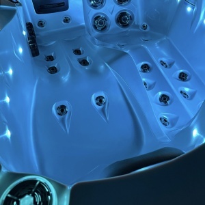 JACUZZI DE GRĂDINĂ 749 CARCASĂ ALB PERLAT ANTRACIT 200x135 CM 230V - Img 11