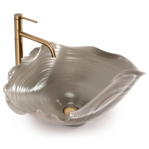 Lavoar ceramic pentru blat REA HM-17 Handmade ART - Img 6