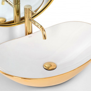 Lavoar pe blat Rea Royal White Gold - Img 7