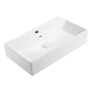 Lavoar pentru blat alb, QUADRO 51 cm, 61 cm