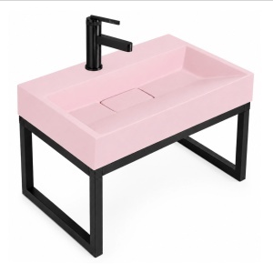 Lavoar pentru blat GOYA PINK 50CM + Cadru - Img 2