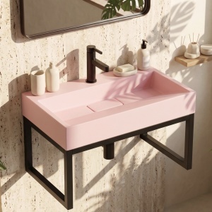 Lavoar pentru blat GOYA PINK 60CM + Cadru