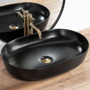 Lavoar pentru blat Rea Cleo Black Mat - Img 6