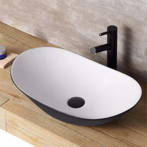 Lavoar pentru blat Rea Royal Black Alb - Img 4