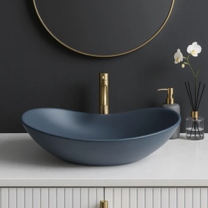 Lavoar pentru blat Rea Royal Blueberry Matt - Img 4