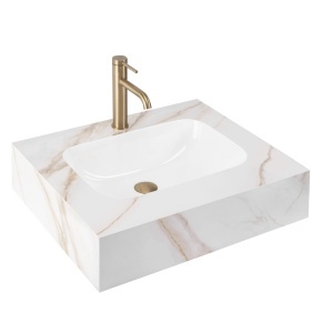 Lavoar suspendat REA Aresa Grey Gold 60 - Img 2