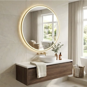Oglindă LED 100cm MMJ BRUSH GOLD - Img 3
