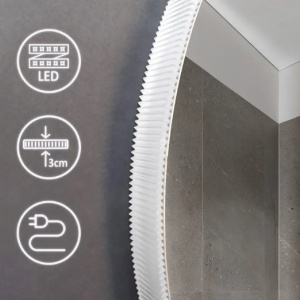 OGLINDĂ LED 60CM ROUND BLUETOOTH - Img 3