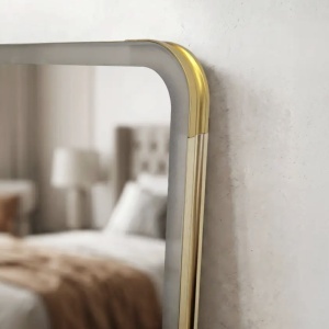 Oglindă LED Classico 60x170cm Brush Gold - Img 6