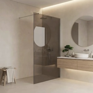 Paravan de dus Rea Flexi Brown / Chrome - Img 5