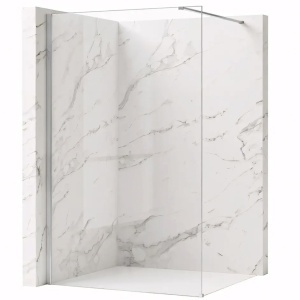 Paravan de dus Rea Flexi Transparent / Chrome