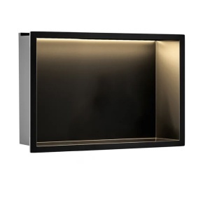 RAFT BAIE INCASTRAT PERETE LED 30x45 black - Img 2