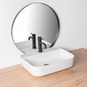 Rea Robinet pentru lavoar GUSTO ONE Black Mat scurt - Img 4