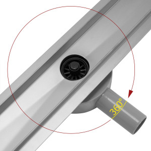 Rigolă de duș 50 CM REA PURE NEO PRO Nickel Brush - Img 6