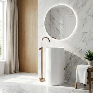 Robinet pentru lavoar Lungo Brush Copper - Img 3