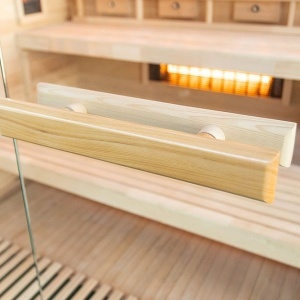Saună cu infraroșu EP4RS pentru 4 persoane cu piatră de sare Himalaya, cromoterapie LED și Bluetooth – saună uscată low‑temperature, cabină wellness | Deppo - Img 11