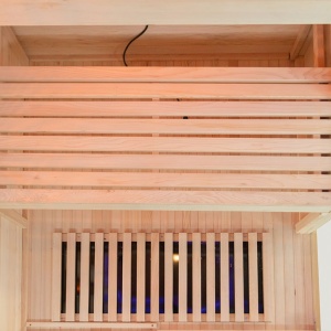 Saună cu infraroșu pentru 2 persoane cu cromoterapie LED și Bluetooth – saună uscată low-temperature, cabină wellness premium | Deppo - Img 9