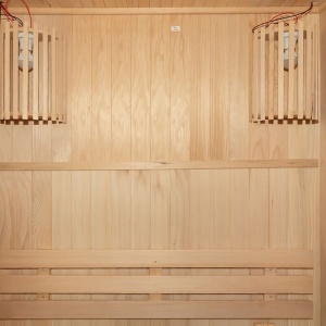 Saună finlandeză 2 persoane cu sobă HARVIA 3.5 kW 120x105 CM – saună tradițională temperatură înaltă, LED, lemn natural | Deppo - Img 13