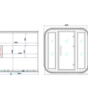 Saună Finlandeză Exterior Tip Butoi 2-4 Persoane 180x200 cm cu Sobă Harvia și LED – Deppo - Img 20