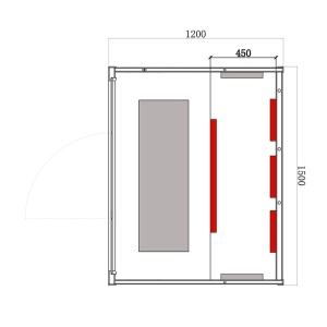 Sauna tip uscat cu infrarosu la temperaturi reduse pentru 3-4 persoane Alta 150 x 120 cm - Img 20