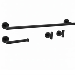 Set accesorii pentru baie Ari Black 4 piese - Img 2