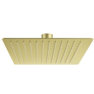 Set cadă și duș, încastrate, QUADRO BRUSHED GOLD, duș tip ploaie Slim 30 - Img 5
