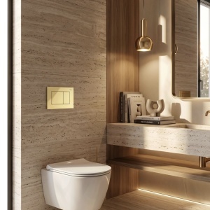 Set Cadru Îngropat Slim 024N pentru WC cu Buton J Gold - Img 10