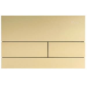 Set Cadru Îngropat Slim 024N pentru WC cu Buton T Brush Gold - Img 2