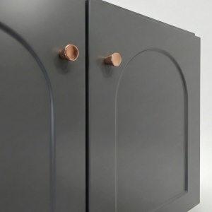Set mobilier de baie cu lavoar Denver 80cm Grey - Img 4