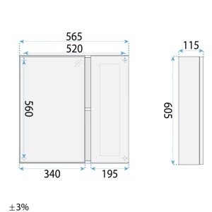 Set mobilier de baie cu lavoar Monti 60cm White - Img 5