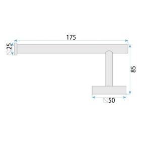 Suport hârtie igienică 6611 Modern Brush Nickle - Img 2