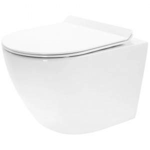 Vas WC suspendabil Rea Carter 24cm N2 Rimless - Img 1