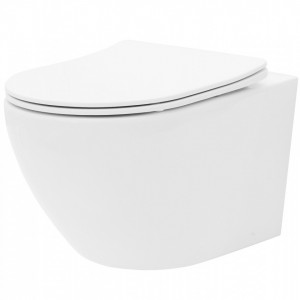 WC Carlo Flat Mini Rimless + Bideu Carlo Mini - Img 2