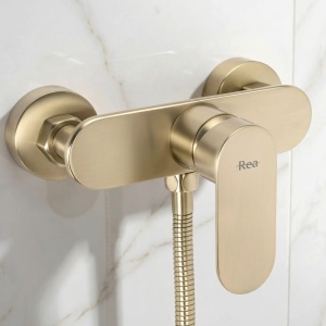 Baterie de duș REA DROP Brush Gold - Img 5