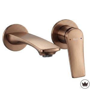 Baterie de lavoar încastrată REA VISION Brush Copper + BOX