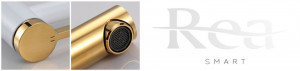 Baterie Inalta pentru lavoar SMART White Gold - Img 3