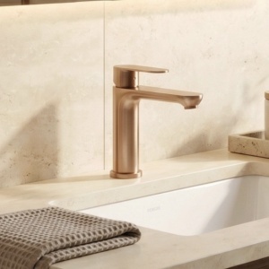 Baterie pentru baie Rea Logan Brush Copper - Img 2