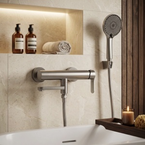Baterie pentru cadă Rea Arcos Brushed Nickel - Img 5