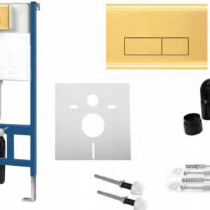 Buton tip H pentru cadru WC Gold - Img 5