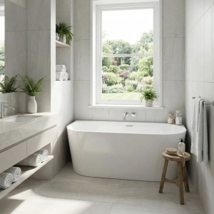 Cada din acril freestanding CAPRI SLIM 150cm - Img 6