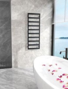 Calorifer portprosop CUBE BLACK 1100x500mm - negru mat - Img 2